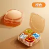 Pastillero Combinado de 7 Compartimentos Pastillero de Grado Alimenticio Una Semana Siete Días Pastillero con Porciones Independientes Caja Portátil para Guardar Medicamentos
