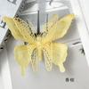 Cabeça de flor de borboleta de plástico colorida material para DIY de adorno de cabeça, grinalda, decoração, salão de casamento, parede de flores, arranjo de flores, adereços de fotografia