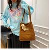 Bolso Nuevo de Pana 2023 Estilo Coreano Moda Dulce Bolso de Mujer Gran Capacidad Bolso Cubo de Tela Venta al por Mayor desde Fabricante