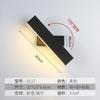 Lámpara de Pared de Noche Moderna Simple Giratoria Escandinava Sala de Estar Dormitorio Decoración de Pared de Fondo Creativa Iluminación LED para Hueco de Escalera