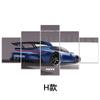 Temu Porsche 911 Pintura Decorativa de Cinco Braços Sala de Estar Quarto Mesa de Cabeceira Atmosférica de Alto Padrão Pendurado na Parede Pintura Dropshipping