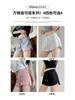 Pantalones Cortos Deportivos Grises para Mujer, Nuevo Estilo Verano 2026, Cintura Alta, Pantalones de Pierna Ancha Adelgazantes, Shorts Casuales para Correr con Dobladillo Dividido