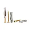 Tornillos de Tubo de Expansión para Árbol de Navidad, Tubos de Expansión de Hierro, Tornillos de Expansión Ligeros Nuevos de Hierro Dentados, Pernos de Tornillo de Expansión