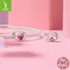 Yin Zi Yun Original Pulseira de Contas de Prata Esterlina S925 Estrela Pegada de Animal Trevo de Quatro Folhas Forma de Coração Contas para DIY