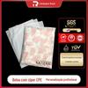 Saco com zíper fosco Meias Toalha Roupas Embalagem de roupas Bolsa Calcinha Embalagem Ziplock Bag