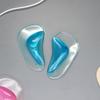 Almofada de Arco de Silicone Coração do Pé Pé Plano Perna Tipo OX Antiderrapante Transparente Meia Palmilha Anti-Dor Suporte de Arco Palmilha para Homens e Mulheres