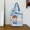Bolsa de Lienzo de Capibara de Dibujos Animados para Mujer Bolso Grande de Mano Bolsa para Dulces de Boda Souvenir Dropshipping