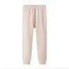 Roupa íntima de algodão sem ossos na cor Shvelvet para crianças, conjunto de pijamas para meninos e meninas, roupas de casa 100% algodão, base quente para outono, roupas e calças