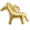 Colgante de Poni Simple Galvanizado en Caliente 18K, Colgante Pequeño de Mariposa Estrella, Accesorios de Joyería para Pulsera y Collar DIY