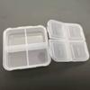 Caja de medicamentos portátil engrosada, caja de almacenamiento de medicamentos portátil de viaje de plástico, paquete de cuatro mini cajas de medicamentos al por mayor