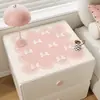 Bonita alfombrilla para mesita de noche, impermeable y a prueba de aceite, alfombrilla de mesa sin lavado, cubierta antipolvo para refrigerador, mantel para lavadora, alfombrilla protectora