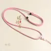 Nuevo Hebilla de Seguridad Tejida Simple Colgante de Jade Dorado Collar con Cordón de Adorno de Jade Ajustable Venta al por Mayor