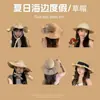 Colección de Sombreros de Paja, Sombreros de Sol de Verano, Sombreros de Sol para Vacaciones con Ala Extra Grande, Para Fotos en la Playa, Sombreros de Sol de Celebridades de Internet, Plegables