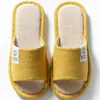 Chinelo de Linho Feminino para as Estações de Primavera e Outono Chinelo de Algodão e Linho Doméstico para Uso Interno Antiderrapante Verão Masculino Casal Atacado