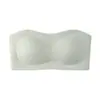 Sutiã Plus Size de Fábrica com Fecho nas Costas Alças Invisíveis Lingerie Sem Costura para Mulheres Tiras de Silicone Antiderrapantes Seios Pequenos Push-up Costas Bonitas Respirável