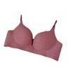 Novo Sutiã Sem Marcação Feminino Push-up Peito Pequeno Peito Grande Doce Xadrez Acolchoado Sexy Sutiã de Fechamento Frontal