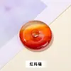 Colgante de paz de piedra natural, finamente tallado, regalo para el Festival Qixi, colgante de paz de ágata de cristal, accesorios para joyería DIY