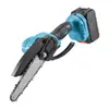 Motosierra Eléctrica de Litio Inalámbrica de 6 Pulgadas Mini Sierra de Cadena Eléctrica Portátil de Mano Recargable Sierra para Podar Frutales