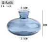 Vaso mini de vidro dourado de luxo leve estilo francês vaso para arranjo de flores hidropônicas transparente estilo ins ornamentos de decoração de mesa