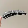 Elegante y sofisticado accesorio para el cabello de pinza de plátano para dar volumen al cabello, pinza de pelo de cola de caballo a la moda, pasador de lunares dulces estilo coreano