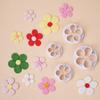 Flor de ciruelo flor de cinco pétalos molde de corte de plástico traje herramienta flor de fondant pastel horneado decoración flor pequeña molde DIY