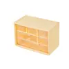 Caja de almacenamiento multicapa de nueve rejillas escritorio transparente tipo cajón dormitorio organizador de papelería caja estante de exhibición guka caja de almacenamiento