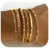 Popular Europeo y Americano Nuevo Pulsera Apilable Cadena Pulsera Set Simple y de Moda 2024 Moda Tendencia Modelo para Mujer