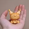 Lembrança de Natal Escultura em Madeira de Cipreste Chaveiro de Natal Pingente Produtos de Madeira do Zodíaco Cartoon Dragão, Cobra e Ano do Cavalo