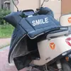 Cubierta de Parabrisas para Vehículo Eléctrico para Invierno, Forrada de Felpa, Engrosada, Impermeable, Cubierta a Prueba de Viento para Patinete Eléctrico Pequeño para Invierno Frío