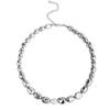 Estilo europeo y americano temperamento personalizado irregular cuentas perlas apiladas cadena clavícula moda piedra biliar negra suéter suéter