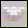 Frasco de creme 20g pó de glitter caixa redonda frasco de creme branco 20ml máscara frasco pequeno de amostra frasco de pomada