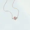 Collar de plata de ley s925 con forma de estrella y sol para mujer, con incrustaciones de piedra lunar, personalidad creativa de moda, celebridad de Internet, joyería de plata de lujo ligera al por mayor