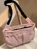 Bolsa de Tela Gran Capacidad Bolsa para Empanadas Bolso Cruzado Primavera 2026 Nuevo Color Sólido Casual Ligero Estilo Deportivo Bolso de Hombro de Moda