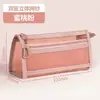 Estuche triangular, malla transparente, bolsa de papelería específica para exámenes de estudiantes, estuche para lápices para niños, doble capa, tridimensional, gran capacidad