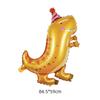 Globos con Forma de Dinosaurio para Fiestas de Cumpleaños con Temática de Bosque, Globos de Papel de Aluminio de T-Rex para Decoraciones de Cumpleaños Infantiles