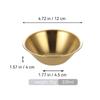 Tazón en V de acero inoxidable estilo coreano de una sola capa Tazón para ensalada Tazón dorado para comedor Tazón para servir para restaurante de hot pot Tazón comercial para bocadillos Borde rizado