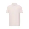 Camisa polo de color sólido de manga corta para hombre, tacto frío con nitrógeno líquido para baño de hielo, ropa de trabajo de verano, camiseta uniforme de equipo corporativo de manga corta