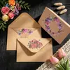 Envelopes Florais Simples e Frescos com um Toque de Luxo, Cartões de Cumprimentos Manuscritos e Impressos, Convites e Conjuntos Especiais para Atacado
