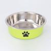 Cuenco de acero inoxidable para mascotas, cuenco de comida de plástico de doble capa para perros y gatos, cuenco para alimentar comida y agua potable, cuenco de alimentación para mascotas al por mayor