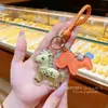 Oro Puro 999 Oro, Hazte Rico Inmediatamente, Colgante Llavero, Bolsita de Pony Linda, Cadena Colgante para Teléfono Móvil, Regalo