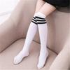 Japonês Adulto Sexy College Style jk Preto e Branco Listrado Meias de Seda Três Barras Over-the-Knee High Tube Estudante Meias A71 geração de cabelo