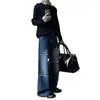 Jeans adelgazantes, estilo de pierna ancha, colección de otoño para hombre, holgados y casuales, modernos, de moda, retro, high-street, pantalones versátiles