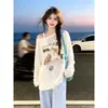 Diseño de Nicho con Sentido de Atmósfera, Estilo de Verano de Alta Gama, Camiseta de Manga Larga de un Hombro para Mujer, Top Cubre-Traje Dulce y Holgado con Protección Solar, Estilo Ins