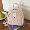 Mochila linda de conejo con lunares, moda 2026 transfronteriza, mochila escolar de dibujos animados de nicho para estudiantes, mochila versátil