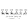Botones de cuerda de guitarra de madera fila semicerrada botones de cuerda abierta de metal botones cuasi de cuerda de guitarra al por mayor