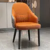 Silla de lujo ligera de alta gama estilo italiano con respaldo, taburete estilo nórdico, silla de comedor simple, silla de lujo ligera para el hogar/hotel/mahjong/restaurante con respaldo