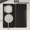 Adecuado para Huawei Matex7 Funda de Cuero Magnética para Dormir, Funda Plegable de Cuero Lisa, Funda Protectora Anticaídas de Negocios a la Moda, Modelo Nuevo para Hombres