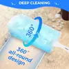 Pano Eletrostático Descartável Azul Claro para Poeira e Pelos, Dupla Face, Sem Poeira, Doméstico, Multifuncional