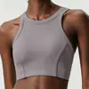 Chica Hot Americana Tirantes Ropa de Yoga Chaleco Deportivo Verano Mujer Estilo Corto Se Puede Usar Afuera Sin Mangas Espalda Fitness