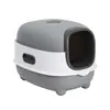 Bandeja para Gatos Extra Grande con Esterilización UV, Antisalpicaduras, Totalmente Cerrada, Suministros para Mascotas para Gatitos, Caja de Arena para Gatos Desodorante Inodoro